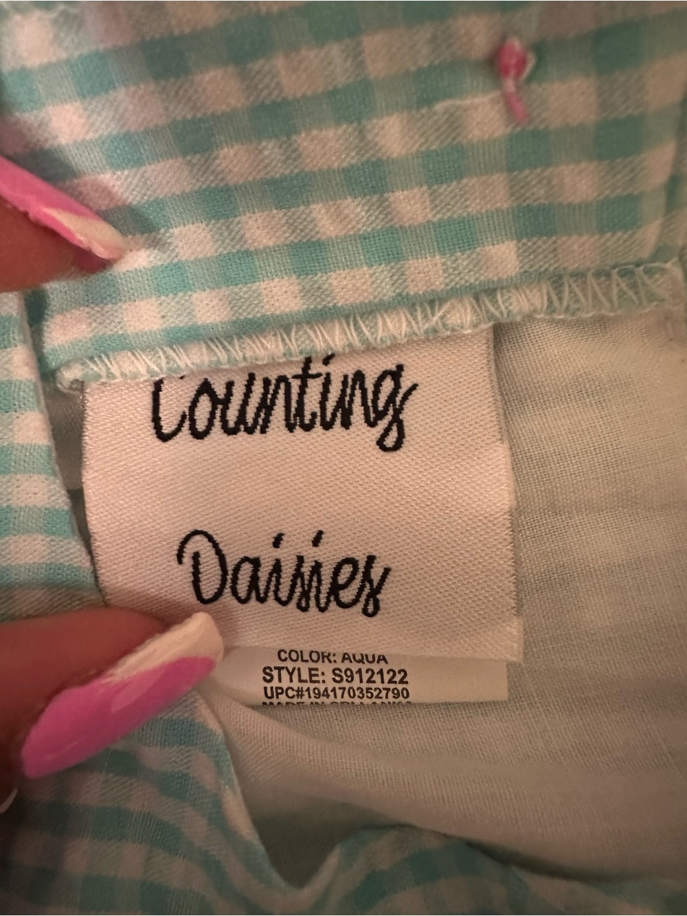 Counting Daisies Gingham Cupcake Dress - Picture 3 of 4
